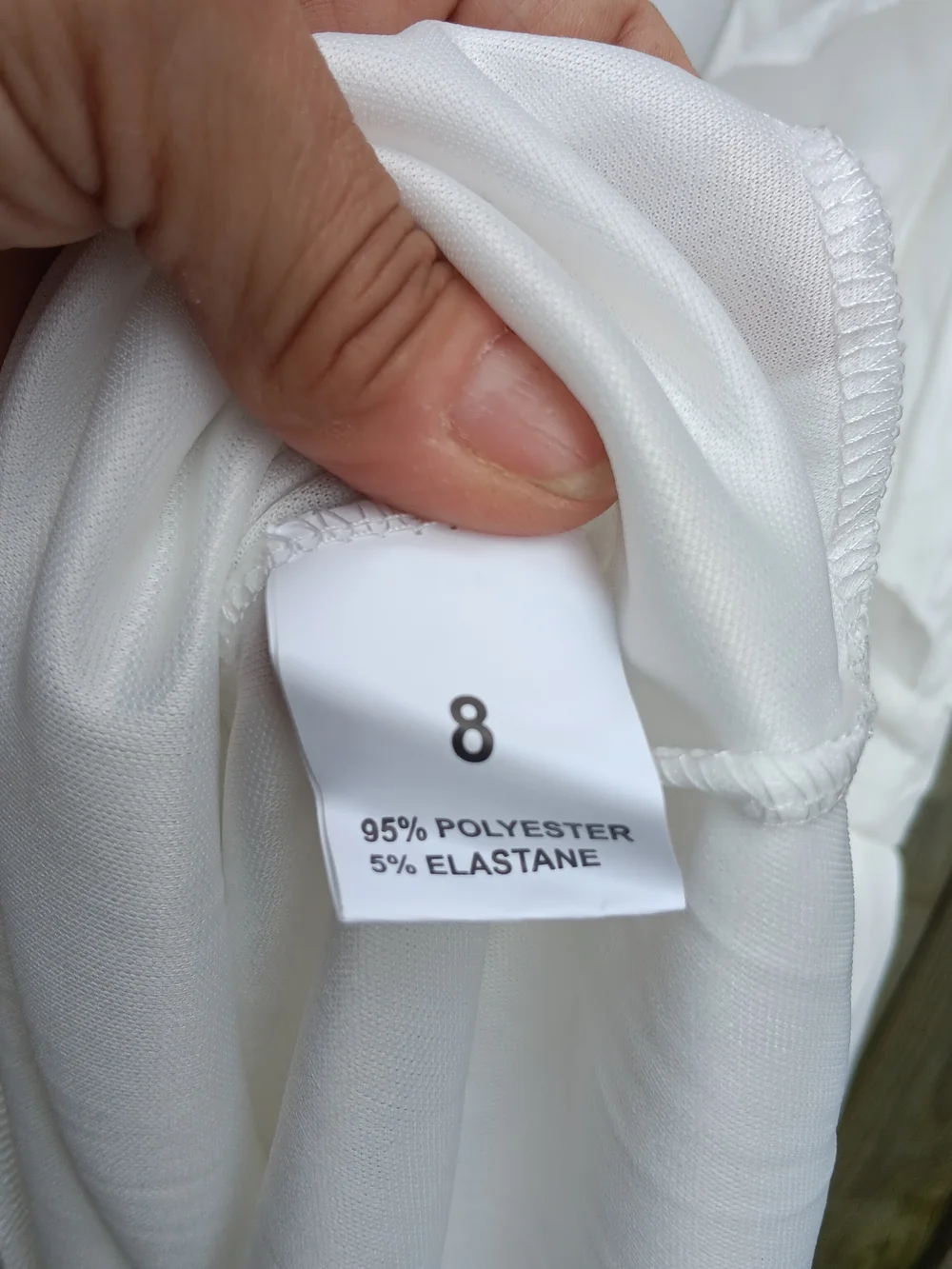 White Maxi Ðress 🎂 V-Neck Ruffle Sleeve LX - Picture 6 of 9